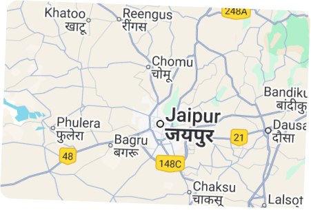 Map showing the venue location